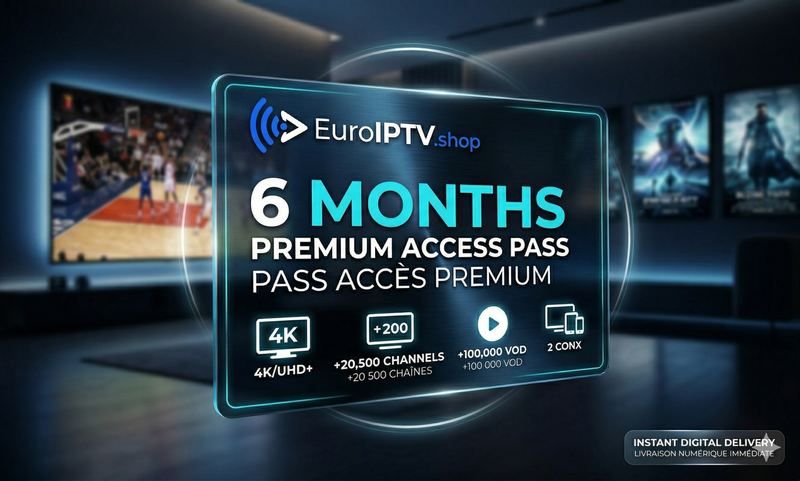 6-Month Premium Pass – The Ultimate EURO IPTV Experience